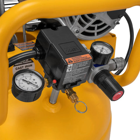 This DeWalt 30 Gallon Vertical Air Compressor Is A Pretty Sweet Deal For Pro Contractors Who Need Heavy Duty Power. With Max 175 PSI Pressure And Oil Lube Engine You Can Run Any Air Tool Without Hassle. The Electric Motor Is Super Quiet And Efficient So