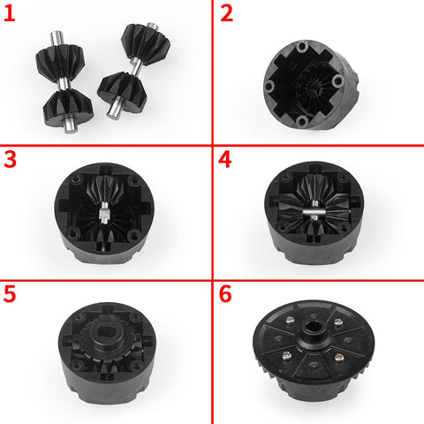 Beefy Steel Differential Gear Set Bevel Gears Upgrade For Tamiya TT02 TT02B XV02 1/10 RC Car CNC Machined Precision Parts components