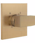 R10000 Series Shower Valve Trim Kit Replacement With Single Handle Shower Handle Set In Champagne Bronze Brushed Finish