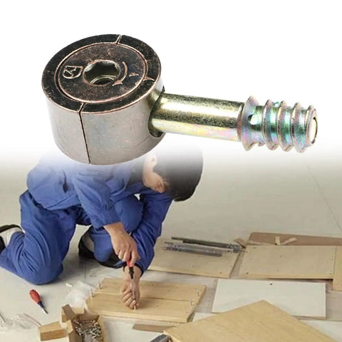 Bronze Cam Lock Fasteners For Furniture Beefy Yet Easy Install For Tables Beds And Chairs Heavy Duty Connectors With 3.5x8.8 Cm And 2.5x5.7 Cm Sizes Carbon Steel And Zinc Alloy Build