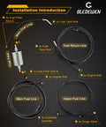 Installation guide for Durable Nylon Fuel Line Repair Kit For Chevy Silverado GMC Sierra 1999 2003 Pickups 4.8L 5.3L 6.0L 8.1L V8
