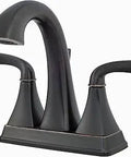 Bronson 2-Handle Centerset Bathroom Faucet 4 Inch, Tuscan Bronze Finish, All-Metal Pop-Up Drain, CEC-Compliant Water-Efficient Design
