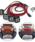 Lit LED RC Light Strips Kit For Axial SCX10 90027 TRX4 TRX6 D90 Wraith RR10 1/10 RC Crawler Cars with spotlight components
