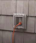 Extra Duty 1 Gang Recessed Weatherproof In Use Electrical Outlet Cover With Nonmetallic Construction 6 In 1 Versatility on wet siding