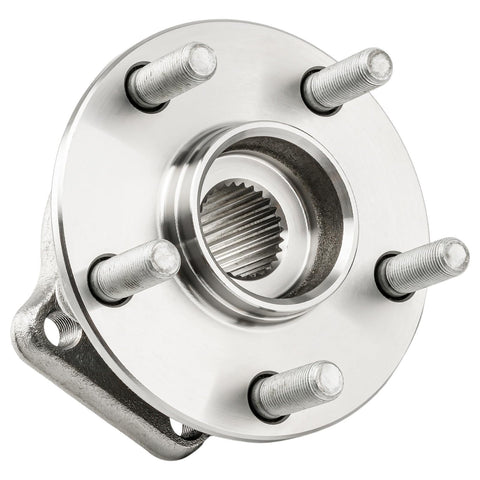 Front Wheel Hub And Bearing Assembly For 2005-2014 Subaru Outback And Legacy 5 Lug With ABS 4 Hole Flange Front Left Or Right Replacement Replaces 513220 High Quality Wheel Bearing Kit, shown with 5-bolt pattern and 4-hole flange.