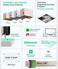 xTool S1 40W laser cutter and engraver with 23.93 in by 15.16 in bed and rotary bundle for tumblers