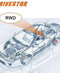 Illustration highlighting RWD for Pair Front Wheel Hub And Bearing Assembly Left And Right For Dodge Charger Challenger Magnum And Chrysler 300 RWD 2005 2014 Compatible With 6 4L Engine Models Bolt On Ready To Install