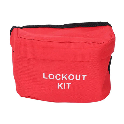 Boss Level Electrical Lockout Tagout Kit With Safety Locks Hanging Tags Key Storage Bags For Machines To Prevent Accidents Short Circuits Fires In Industry Using Abs Brass Steel Nylon Gear That Looks Sharp Is The Real Deal And Ready To Go. red lockout kit storage bag