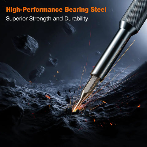 Close-up of Grab And Go 27 In 1 Magnetic Precision Screwdriver Set bit demonstrating high-performance bearing steel