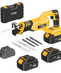 Brushless Cordless Reciprocating Saw With 3-Speed Settings, 0-3000 RPM, Beast Power For Wood Metal Plastic Brick Cutting