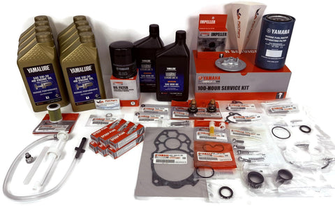 VMAX SHO 4.2L Outboard Maintenance Kit For Yamaha VF250XB VF200XB 100 Hour Service Bundle with oil, filters, plugs.