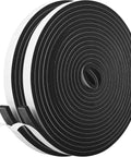 High Density Self Adhesive Foam Tape Weather Stripping One Half By One Quarter Inch X Forty Two Feet Two Rolls Neoprene Insulation Seal on a roll.