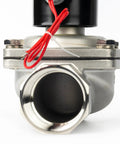 2 Inch Stainless Steel Solenoid Valve 110V AC Workhorse Normally Closed Electric Valve With Viton Seal for Gas Diesel Oil Natural Gas Air