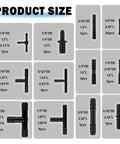 Various nylon fittings from Pro Grade Silicone Vacuum Hose Kit For Auto Repairs With Six Diameters From One Eighth To Three Eighths Inch