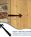 Heavy Duty 8 Inch Weld On Metal Screen Door Hinges Built Tough From Iron For Barn Garage Shed And Residential Doors