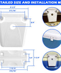 Beefy Cooler Hinge And Latch Kit With Screws, Heavy Duty Ice Chest Replacement Parts Includes 3 Hinges 2 Latches diagram