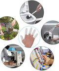 Latex Finger Cots Disposable Medium Size Rolled Edge Protectors for Fingertips shown in various task uses
