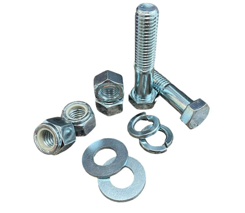 5,170 Piece Grade 5 Coarse Thread Hex Bolt And Nut Set With Nylon Insert Nuts Lock Washers And Flat Washers displayed