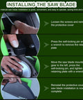 Step-by-step guide to installing the saw blade on Automatic Pipe Cutting Machine Electric 1000W 1750W High Torque 3200 RPM Pipe Cutter