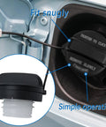 Gas Cap Replacement For Honda Accord Civic CRV HRV Pilot Insight Odyssey Crosstour Fit And Acura ILX MDX RDX RL TL TSX 2006 To 2020 Universal Fit Leak Proof Dirt Resistant No Fuss Install Easy Install No Hassle securely fitted in gas tank.