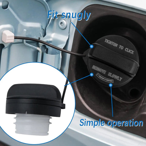 Gas Cap Replacement For Honda Accord Civic CRV HRV Pilot Insight Odyssey Crosstour Fit And Acura ILX MDX RDX RL TL TSX 2006 To 2020 Universal Fit Leak Proof Dirt Resistant No Fuss Install Easy Install No Hassle securely fitted in gas tank.