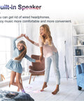 Woman and girl dancing to Bluetooth 5.3 MP3 Player With Dope HiFi Lossless Sound Portable Music Player in living room