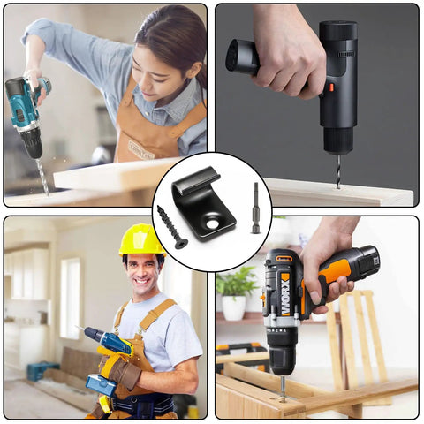 Starter Deck Clips 50 Pack Universal Hidden Fasteners for Composite Decking with Torx screws and bit in use with drills