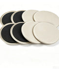 Big Pack Of 8 Heavy Duty Furniture Sliders To Glide Couches On Carpet And Wood Floors, 3.5 inch round plastic coasters.