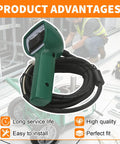 Heavy Duty Pendant Switch Control Unit With Cable One Pack Replacement OEM Style For Electric Conduit Pipe Bender Models 555 853 854 Quad Bender Tugger Wire Puller, green handheld switch with cable