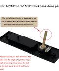 Privacy Pocket Door Lock Hardware For Sliding And Barn Doors, Invisible Mortise Lock For Doors 1 7 16 To 1 15 16 Inches Thick