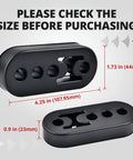 Exhaust Hanger Rubber Heavy Duty Adjustable Insulator Mount 4 Hole Universal Fit dimensions shown for size reference