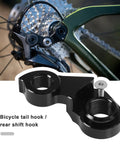 Tail Hook Replacement For Cannondale SystemSix 2019 Rear Derailleur Hanger Aluminum Alloy Durable Upgrade Black Close-Up