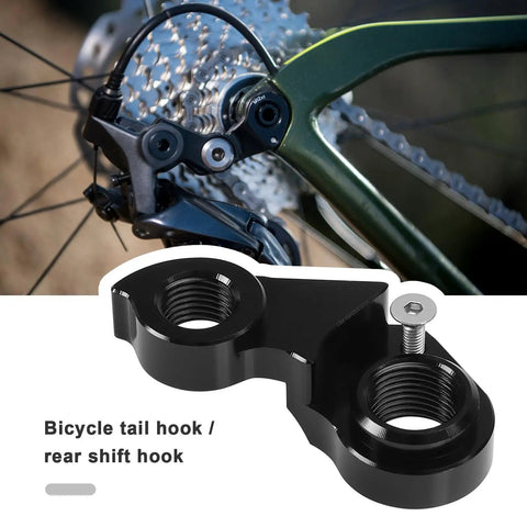 Tail Hook Replacement For Cannondale SystemSix 2019 Rear Derailleur Hanger Aluminum Alloy Durable Upgrade Black Close-Up