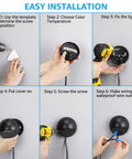 Step-by-step installation of 12 Pack 3CCT LED Low Voltage Deck Lights With Selectable 2700K 3000K 4000K Color Temp 12 To 36 Volt AC DC
