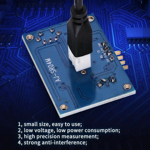 Waterproof Ultrasonic Sensor Module With 2.5M Cable For Arduino And DIY Projects, 5V DC, 40kHz Transducer, circuit view