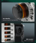 Beefed Up 170A High Output Alternator Replacement For GM Trucks And SUVs 6.2L V8 with non-slip and OEM standard design