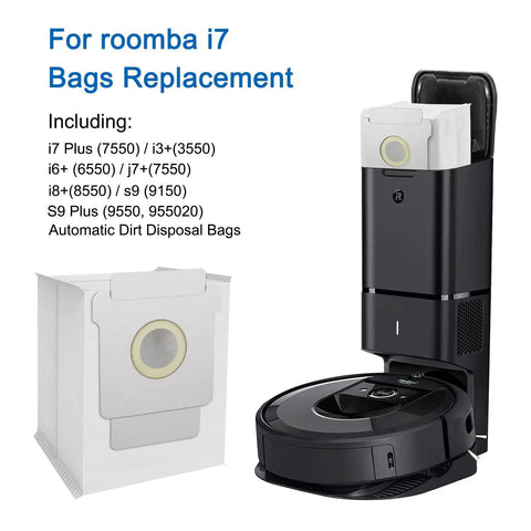 14 Pack Automatic Dirt Disposal Vacuum Bags For Roomba I Series S Series And J Series Replacement Bags Compatible With I3 I3 Plus