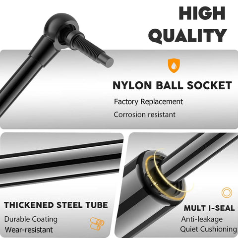 Close-up of Rear Hatch Liftgate Supports For Jeep Grand Cherokee 1999 2000 2001 2002 2003 2004 featuring nylon ball socket