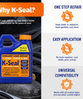 Pour And Go One Step Coolant Leak Repair For Radiator, Head Gasket, Freeze Plugs And More, Seals Leaks In Minutes bottle