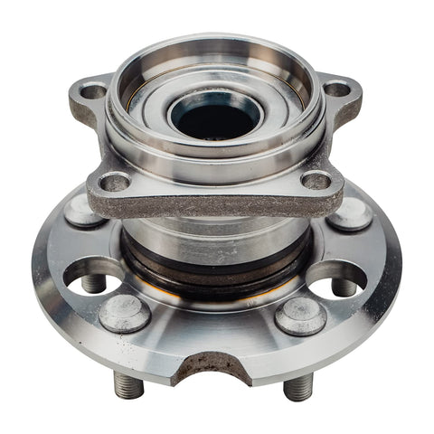 Close-up view of Pair Rear Wheel Hub And Bearing Assembly For Toyota RAV4 2001 2002 2003 2004 2005 AWD 5 Lug Models, 2 Piece Set.