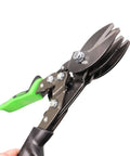5 Blade Crimper For Sealing Round Metal Pipe With Rugged High Carbon Steel Blades and Chrome Silicon Spring close-up