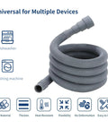 3.2 Ft Washing Machine Drain Hose Extension Kit with flexible corrugated hose for dishwashers and washers universal fit