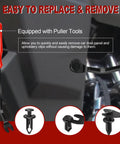 120 Piece 8mm UTV ATV Fender Clip Set With Push Rivets Fasteners Clamps For RZR TRX Honda Suzuki Kawasaki And More