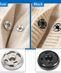 Must-Have Snap Button Kit For Fabric Sewing With 140 Pairs In Black And Silver All In One Variety Pack For Clothing Repair