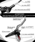 Four Piston Hydraulic Disc Brake Set With Aluminum Lever And Caliper Pre Bled for Mountain Bikes Fat Bikes E Bikes