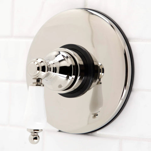 Old-School Vintage Volume Control Valve In Polished Nickel, Solid Brass Construction, 1/2-14 NPT Inlet, ADA Compliant, Corrosion Resistant