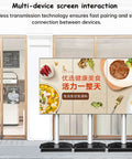 Premium 4K Interactive Led Digital Signage Display With Smart Split Screen And Smooth Portrait Or Landscape Swapping for restaurant promotions.