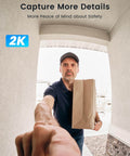 View from 2K Wireless Doorbell Camera With Adjustable Mount No Monthly Fee Local SD Storage Real-Time Alerts Motion Detection