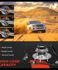 Front Left Wheel Bearing And Hub Assembly With ABS And 6-Lug Fit For Chevy Colorado 2004-2008, GMC Canyon 2004-2008, Isuzu models