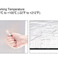 Temperature test on Self-Adhesive Rubber Foam Insulation Sheet With Aluminum Foil Backing Embossed Waterproof Heat Resistant Thermal Barrier